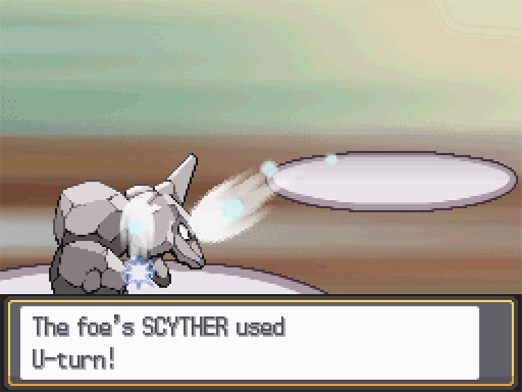 Bugsy’s Scyther using U-turn / Pokémon HGSS