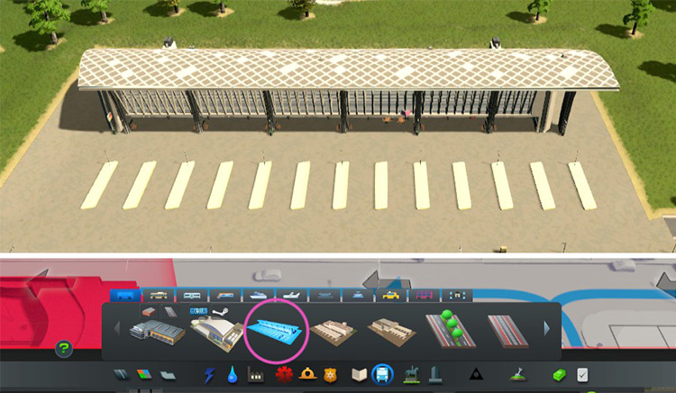 Bus station / Cities: Skylines