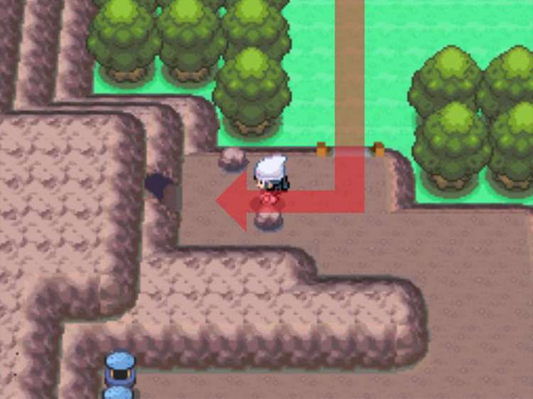 Outside Ruin Maniac Cave. / Pokémon Platinum