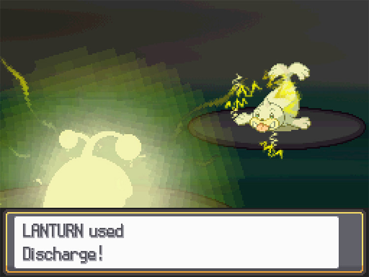 Lanturn using Discharge against Seel / Pokémon HGSS