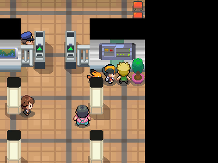 At the Train Station in Saffron City / Pokémon HeartGold and SoulSilver