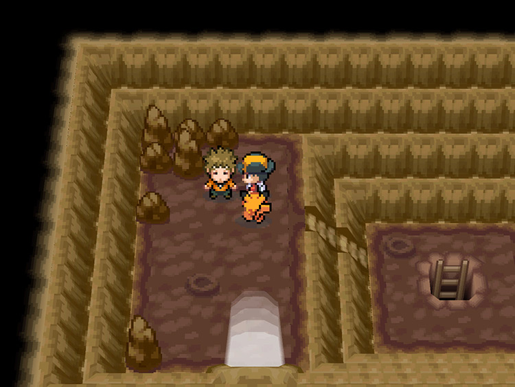 The entrance of Diglett’s Cave / Pokémon HeartGold and SoulSilver