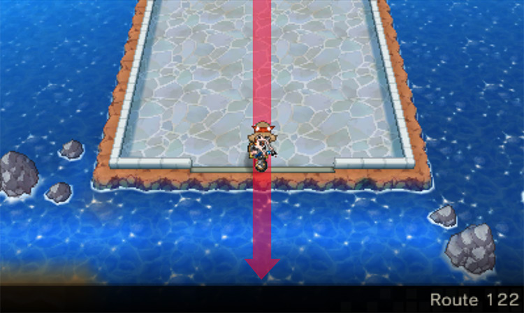 Surf spot on Route 122 / Pokémon Omega Ruby and Alpha Sapphire