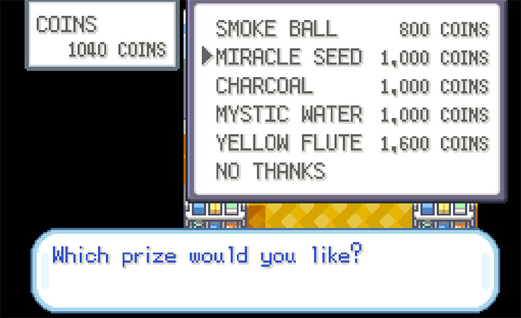Buying the Miracle Seed with Coins at the Rocket Game Corner / Pokémon FireRed and LeafGreen