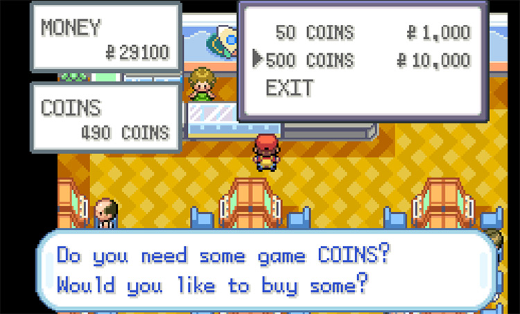 Purchasing Coins from the Rocket Game Corner / Pokémon FireRed and LeafGreen