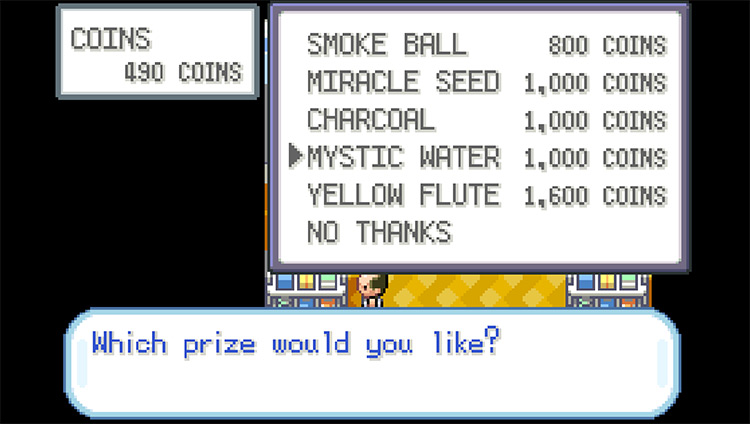 Exchanging Coins for the Mystic Water at the Rocket Game Corner / Pokémon FireRed and LeafGreen