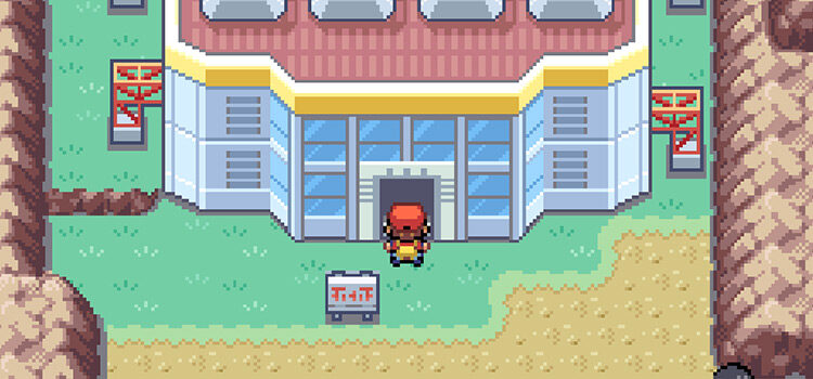 Standing outside the Power Plant in Pokémon FireRed