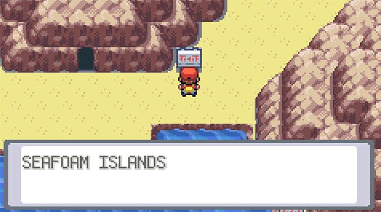Outside of the Seafoam Islands cave / Pokémon FireRed and LeafGreen