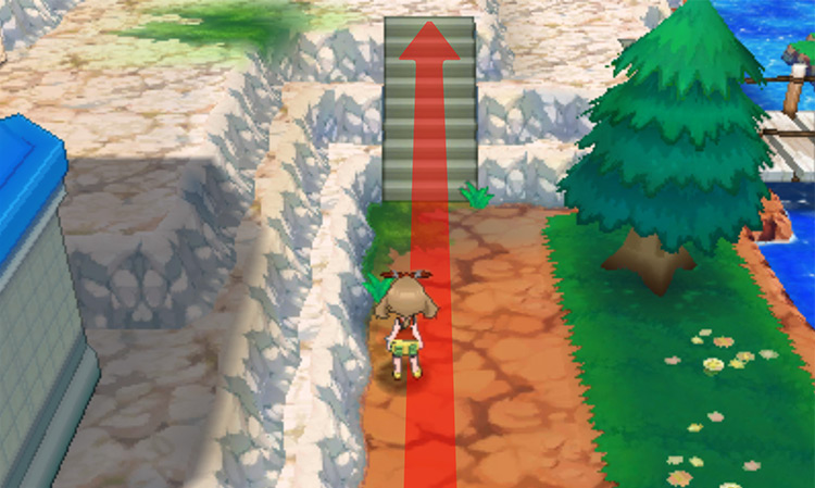 Climbing up the stairs / Pokémon Omega Ruby and Alpha Sapphire