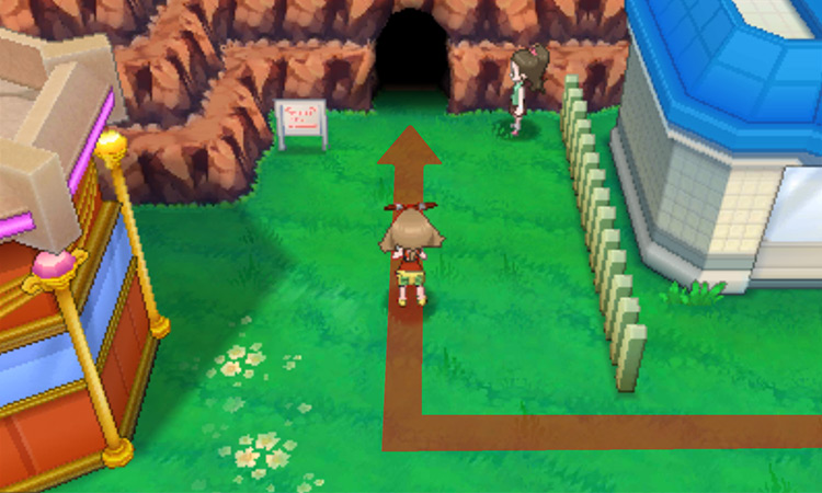 Rusturf Tunnel’s entrance / Pokémon Omega Ruby and Alpha Sapphire