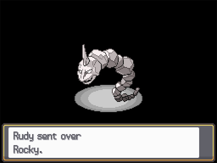 Rocky the Onix, immediately after the Trade / Pokémon HGSS