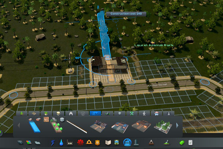 Use foot paths to connect your various zoo buildings to the gates / Cities: Skylines