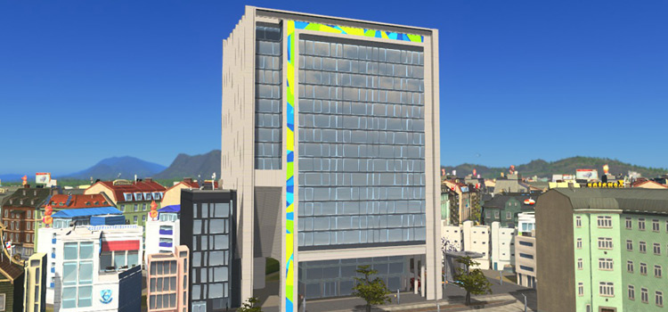 Office Zone Landmark Unique Building in Cities: Skylines