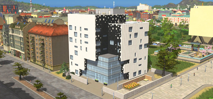 Residential Zone Landmark Building in Cities: Skylines