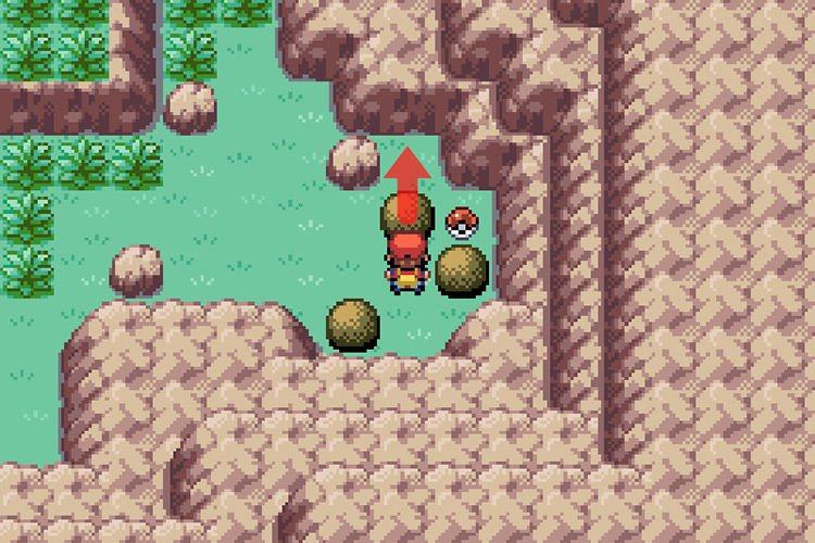 The final step of the boulder puzzle / Pokémon FireRed and LeafGreen