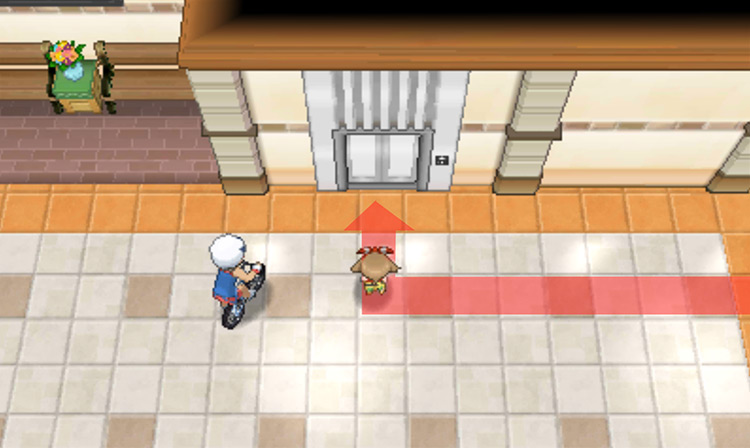 The elevator that takes you to Mauville Hills / Pokémon Omega Ruby and Alpha Sapphire