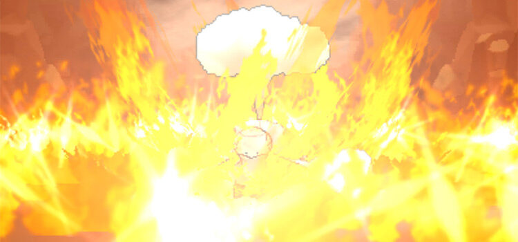 Using Overheat in battle in Pokémon Omega Ruby