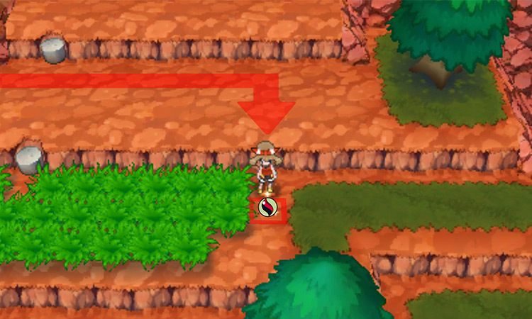 The location of the Tyranitarite / Pokémon Omega Ruby and Alpha Sapphire