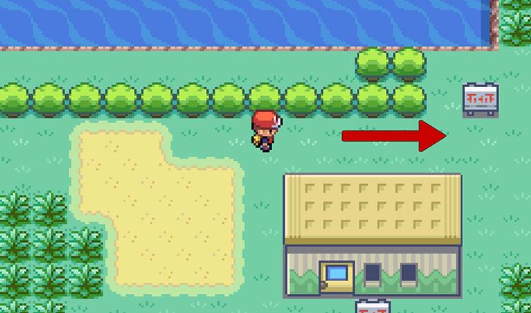 Heading to Area 1 from the entrance of the Safari Zone / Pokemon FRLG
