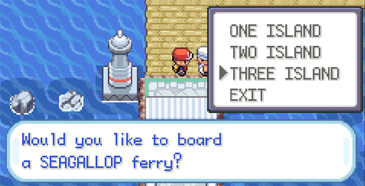 Taking the Seagallop Ferry to Three Island with the Tri-Pass / Pokemon FRLG