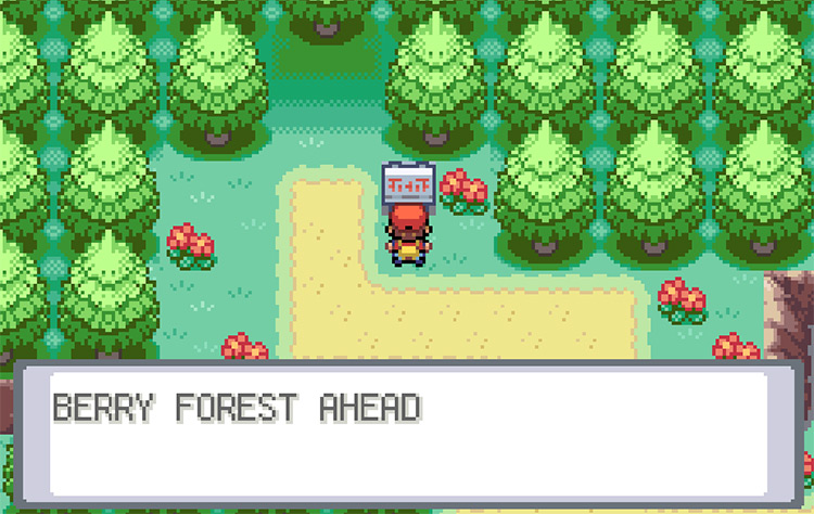 Entering Berry Forest on Three Island / Pokemon FRLG