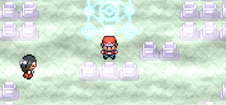 Inside the Pokémon Tower in FireRed