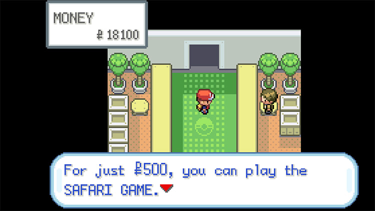 Paying 500 Poké Dollars to enter the Safari Zone / Pokemon FRLG