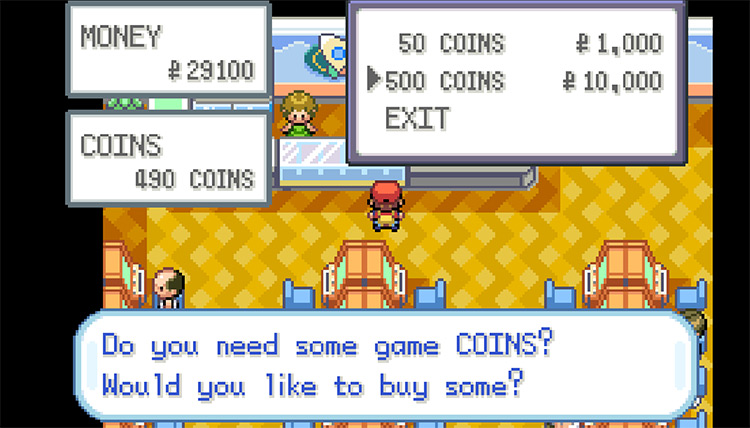 Buying Game Coins from the Celadon City Rocket Game Corner / Pokemon FRLG