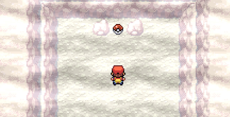The Silk Scarf at the bottom of Lost Cave / Pokemon FRLG