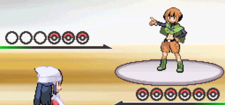 Battling Gardenia in Eterna City Gym (Pokémon Platinum)