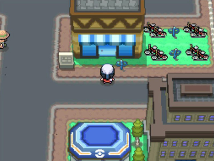 Outside the bicycle store / Pokémon Platinum