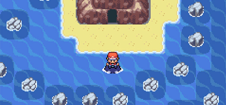 Outside of Lost Cave on Five Island (Pokémon FireRed)
