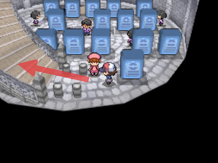 Take the stairs to the fourth floor / Pokémon Black/White