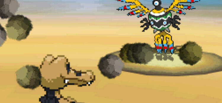 Using Rock Tomb in battle (Pokémon Black)