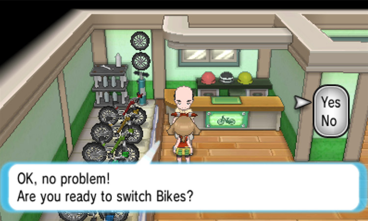 Switching the Mach Bike for the Acro Bike / Pokémon Omega Ruby and Alpha Sapphire