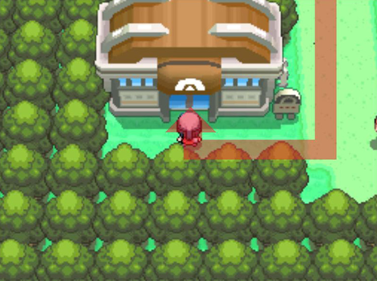 Entering Pastoria Gym. / Pokémon Platinum