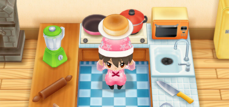 Holding a plate of Cheese Souffle in SoS:FoMT