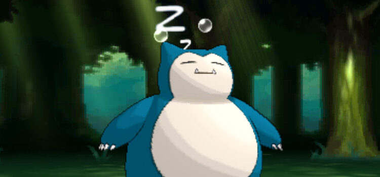 Snorlax using Rest in battle (Pokémon Omega Ruby)