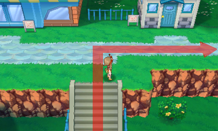 Outside Lilycove Department Store and the Move Deleter’s house / Pokémon Omega Ruby and Alpha Sapphire