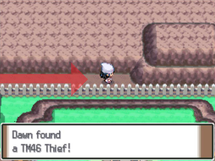 Acquiring TM46 Thief. / Pokémon Platinum