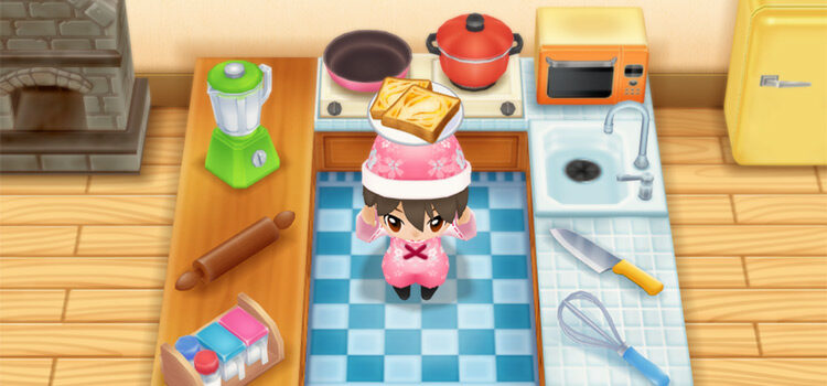 Holding a plate of Orange Pastries in SoS:FoMT