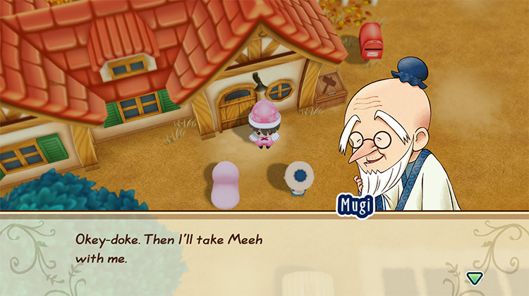The farmer enters a Sheep into the Fluffy Festival. / Story of Seasons: Friends of Mineral Town