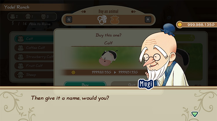 The farmer buys a cow from Mugi. / Story of Seasons: Friends of Mineral Town