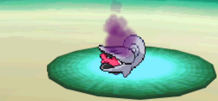 Using Sludge Bomb in battle in Pokémon Black