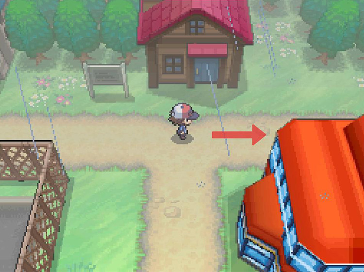 Head right on the path. / Pokémon Black and White