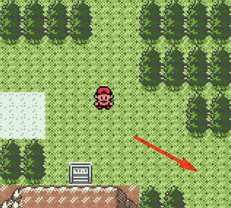 Keep going down to the right (avoiding the Ruins of Alphs) / Pokémon Crystal