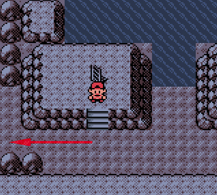 Reaching the lower level of Union Cave / Pokémon Crystal