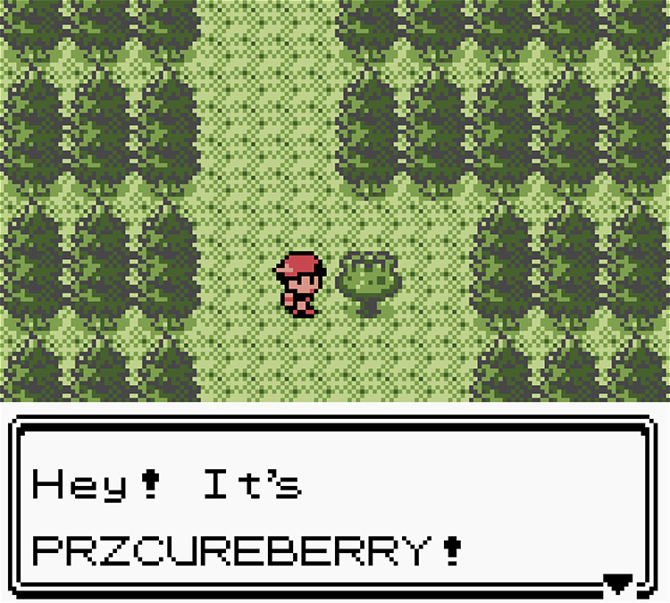 Pass the berry tree and continue down / Pokémon Crystal
