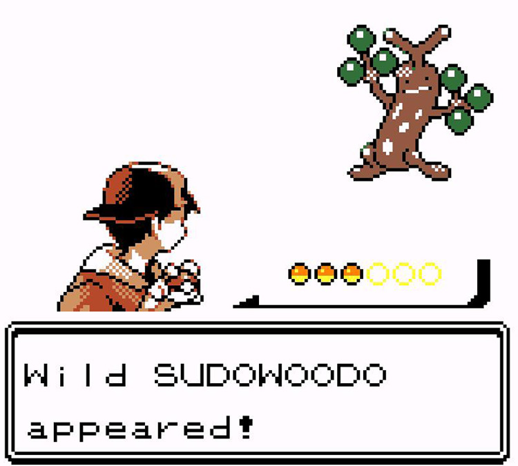 Battle against the only Sudowoodo available in the game / Pokémon Crystal