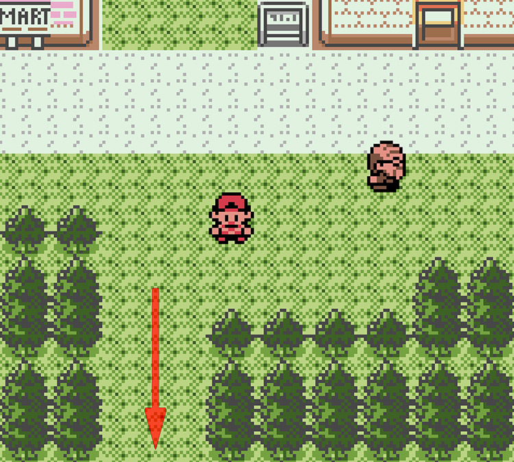 Route 32 is south of the Violet City Gym / Pokémon Crystal